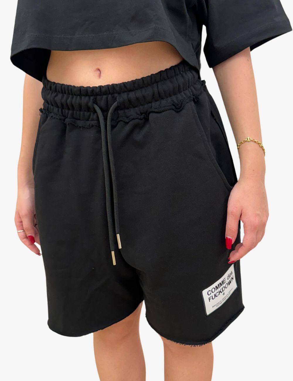 Bermuda Comme Des Fuckdown con etichetta logata donna