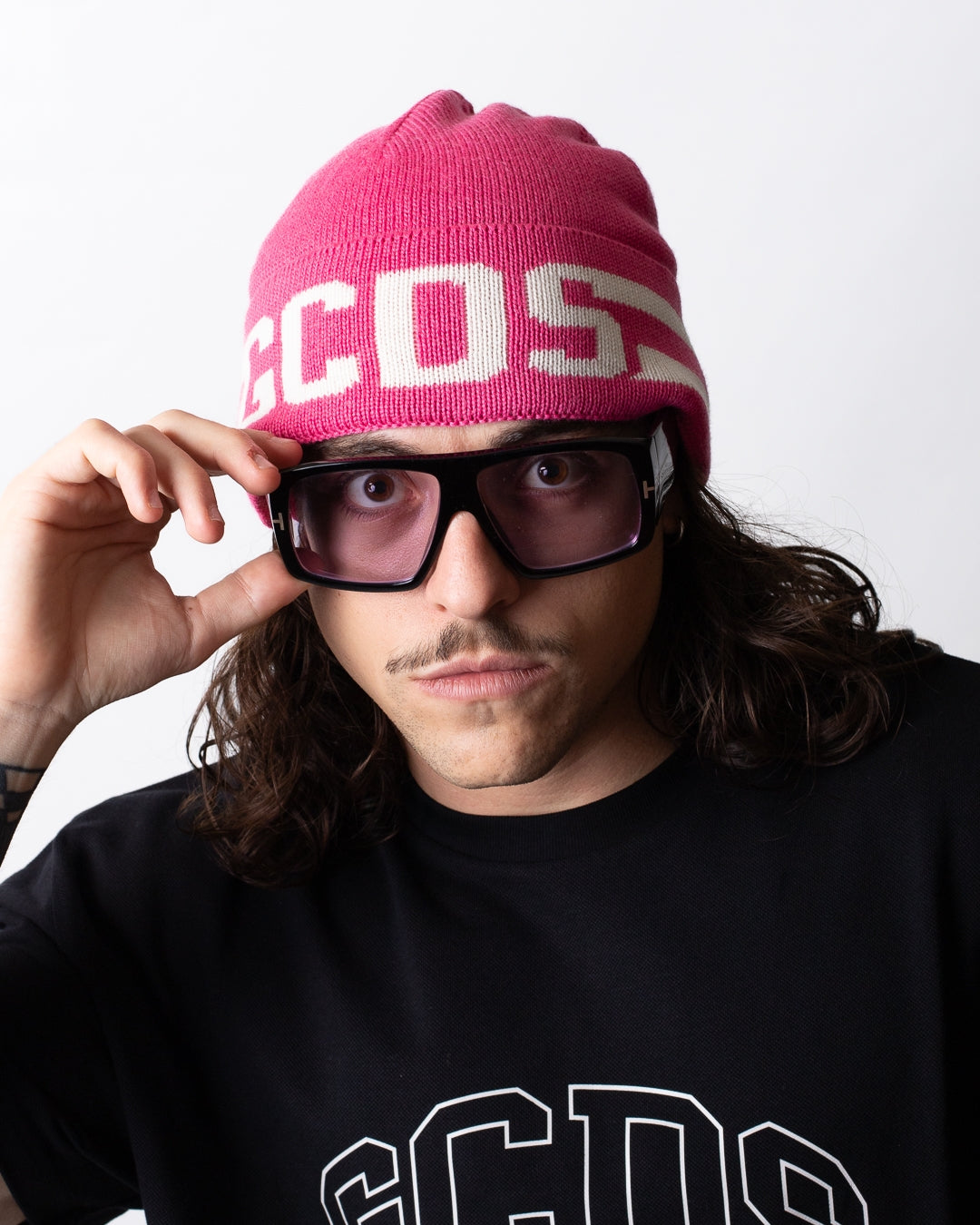 Cappello GCDS in misto lana "Band Logo"