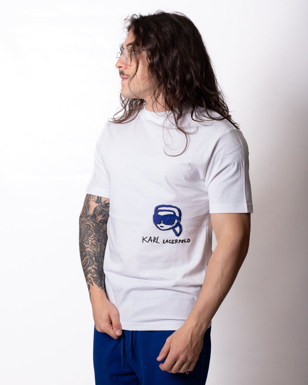 T-Shirt Karl Lagerfeld con stampa Karl uomo