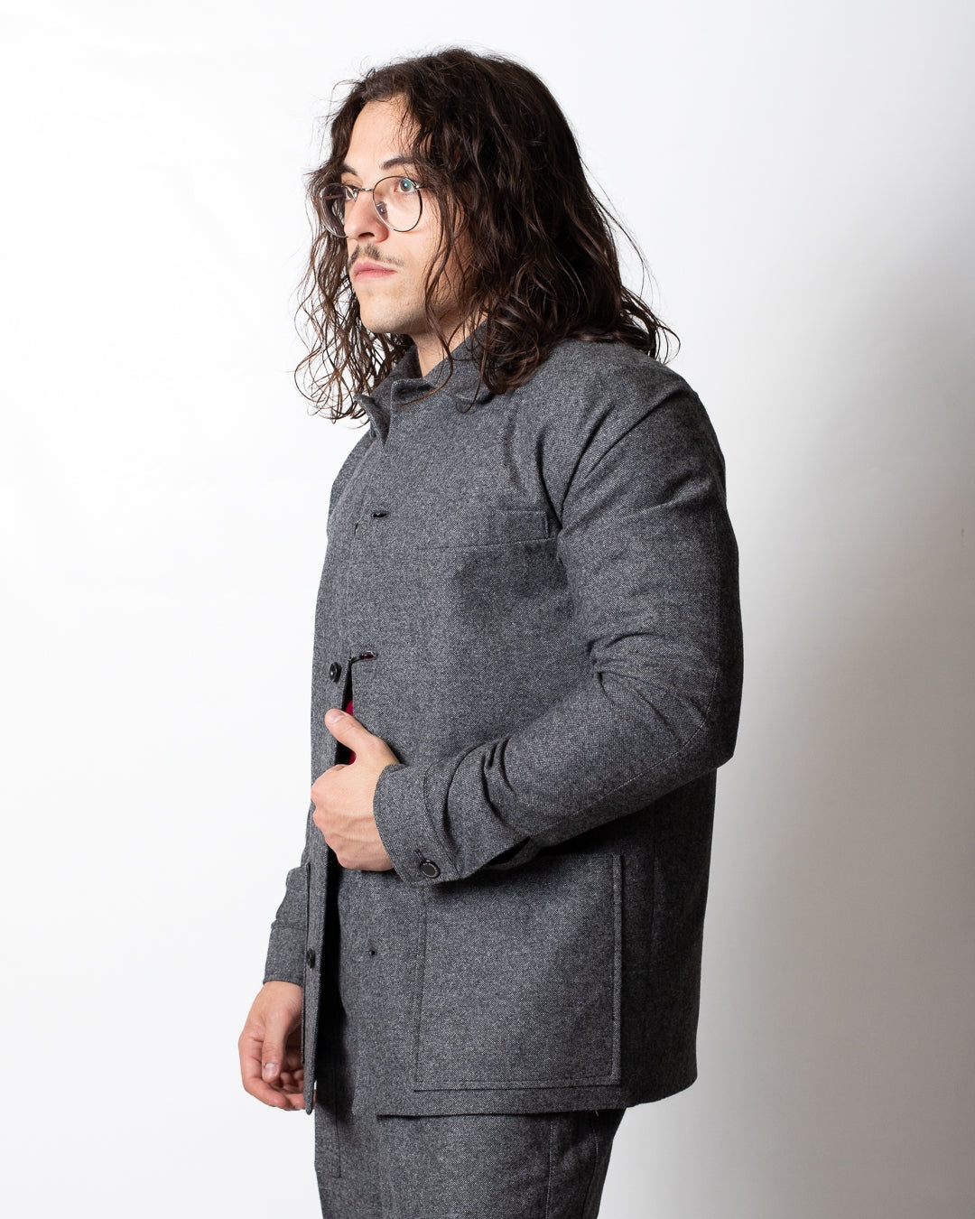 Giacca Daniele Alessandrini in misto lana uomo