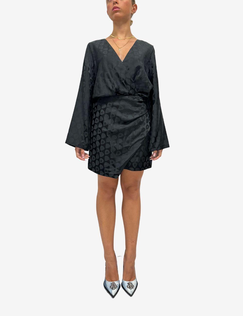 Abito con drappeggio e maniche lunghe JOHN RICHMOND Specchio Boutique
