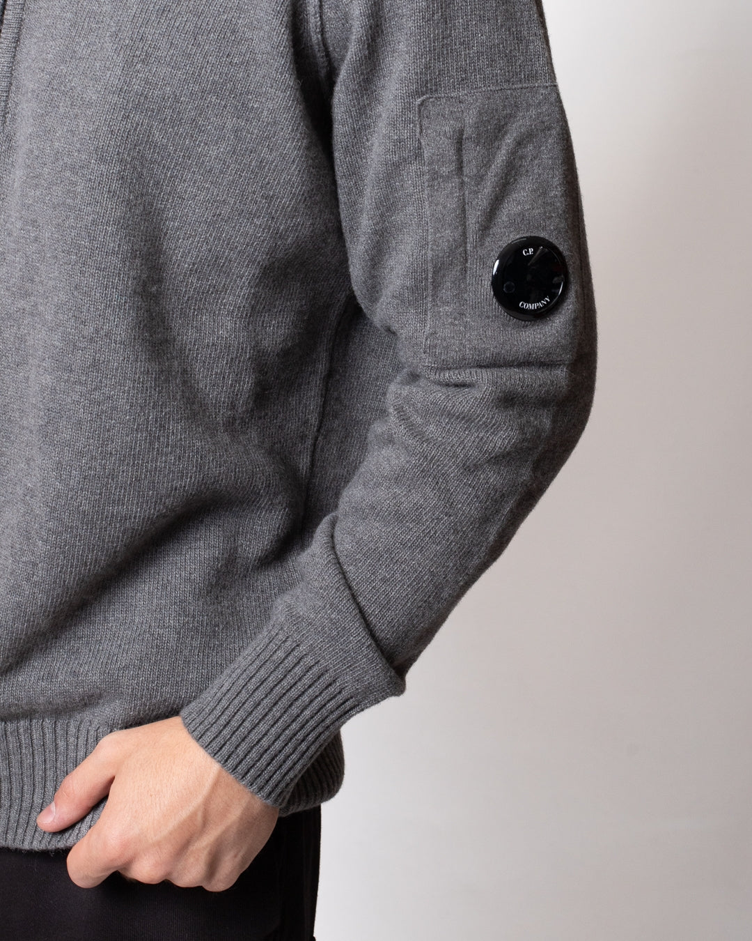 Maglia C.P. Company mezza zip in misto lana uomo