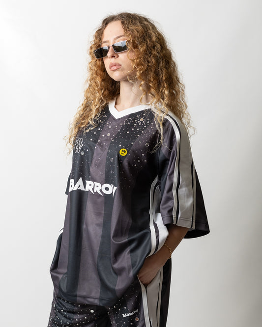 T-Shirt Barrow soccer con borchie e strass donna