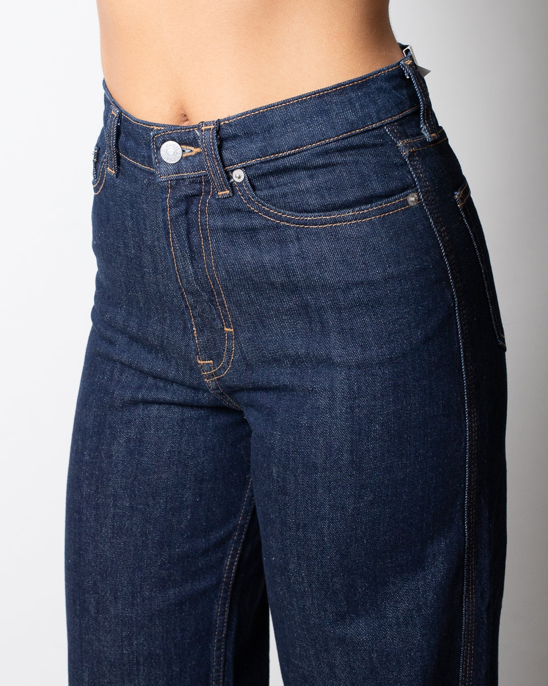 Jeans Tommy Jeans high wide con pieghe donna