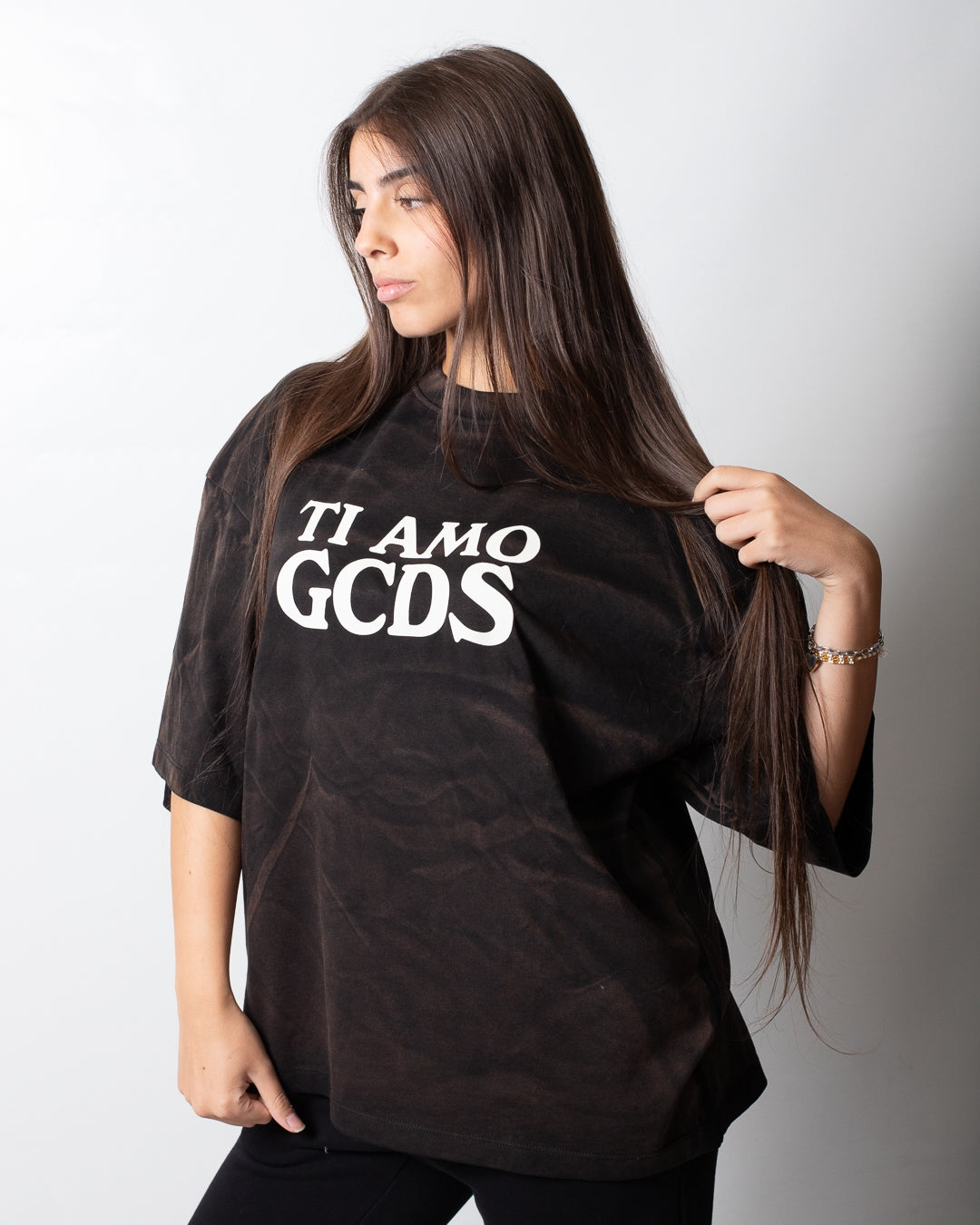 T-Shirt GCDS over fit "Rough Print"