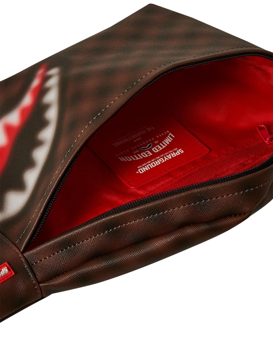 Marsupio Sprayground marrone shark in paris blur savvy crossbody