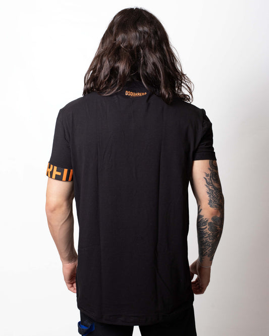 T-Shirt Dsquared2 con fascia logata sulla manica