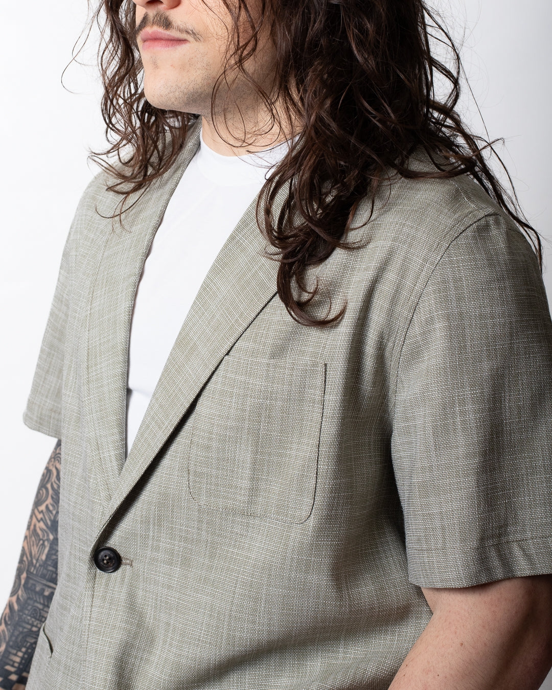 Giacca blazer Liu Jo monopetto a maniche corte uomo