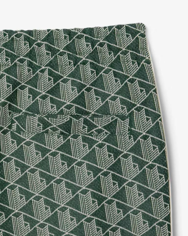 Pantalone Lacoste logato allover uomo