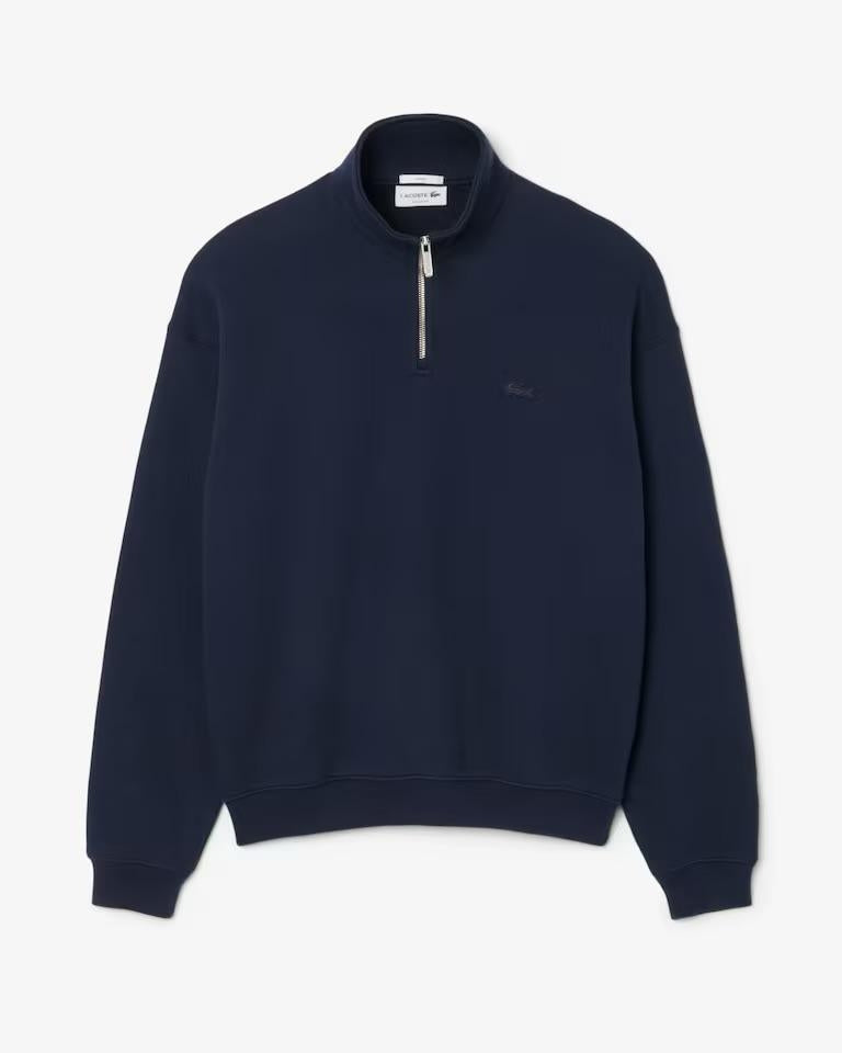 Felpa Lacoste mezzazip minimal uomo