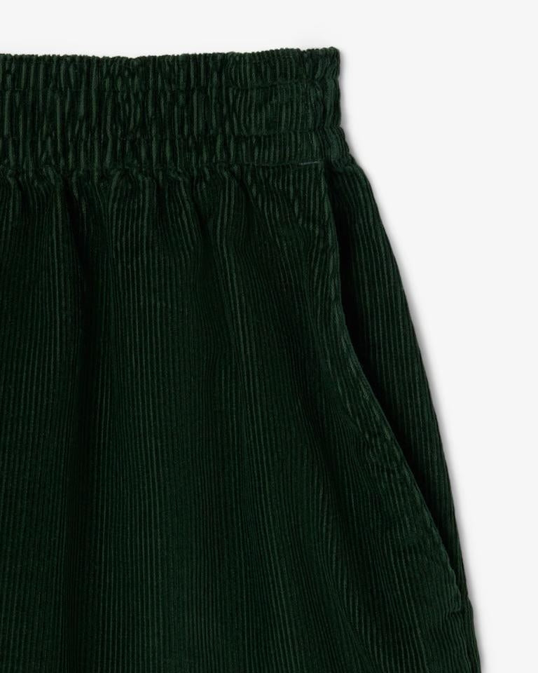 Bermuda Lacoste effetto velluto con bottoni donna