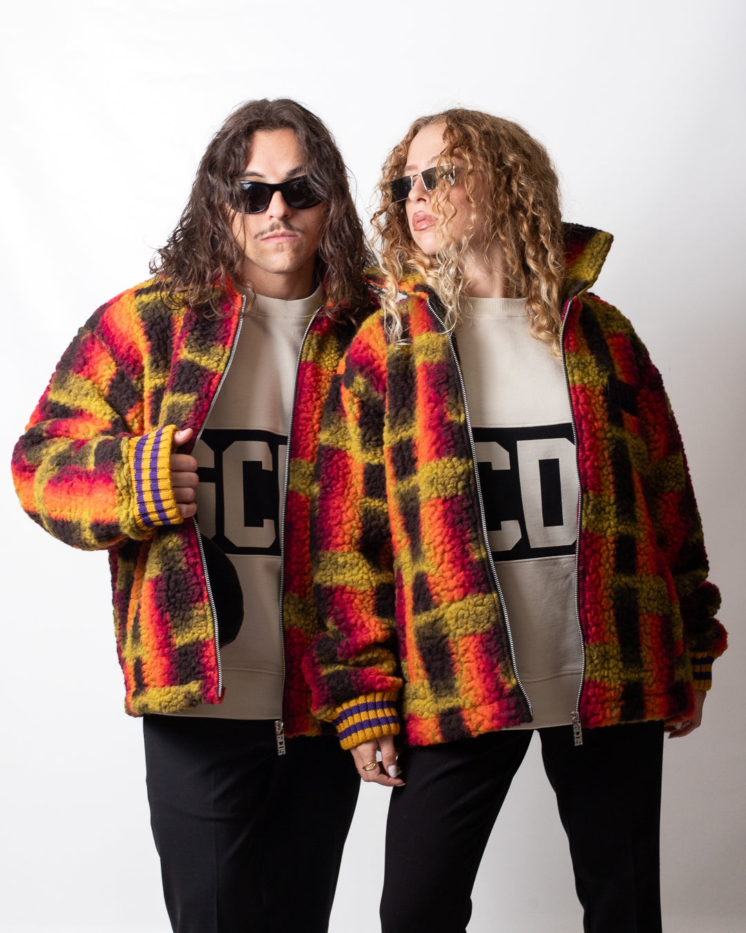 Giubbotto GCDS "Teddy Jacket" in misto lana