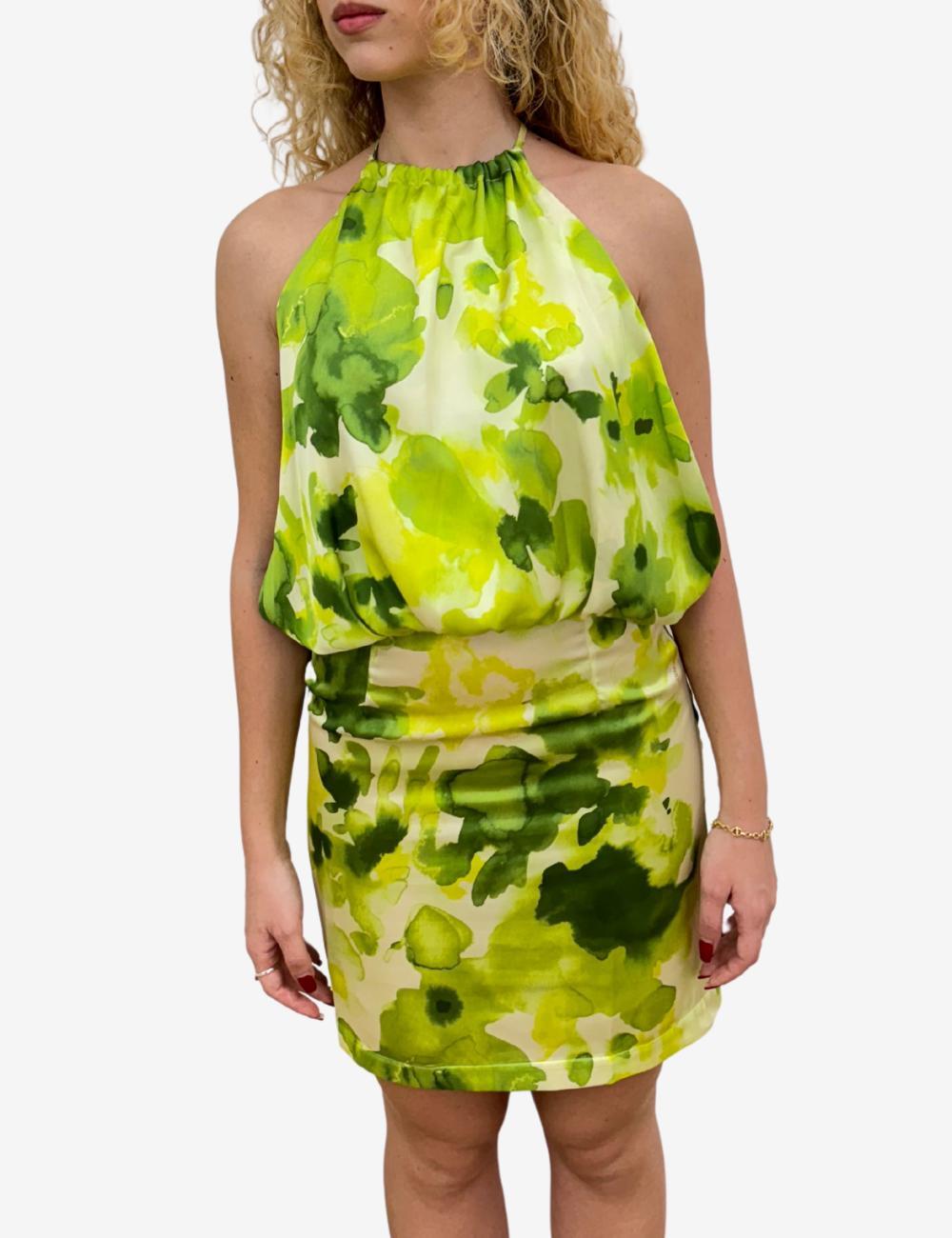 Abito Jaycì in raso con stampa all-over donna