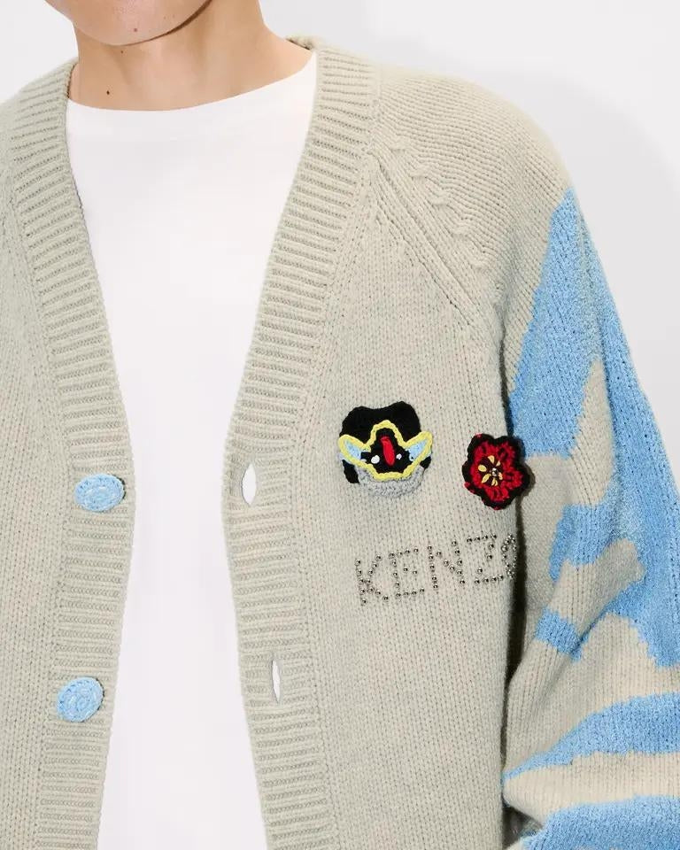 Cardigan Kenzo Paris "Pachinko" in misto lana
