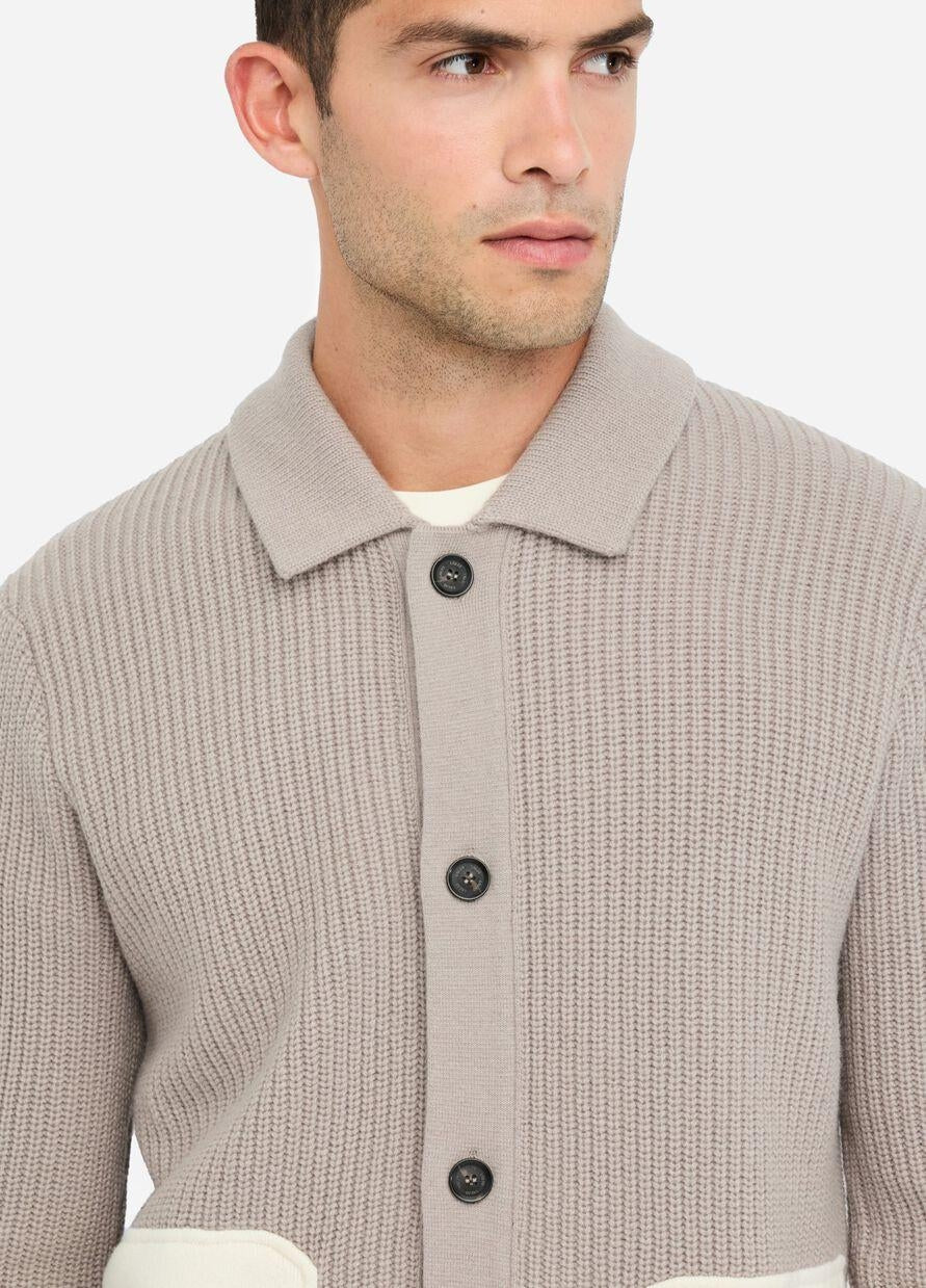 Cardigan Liu Jo in lana con tasche uomo