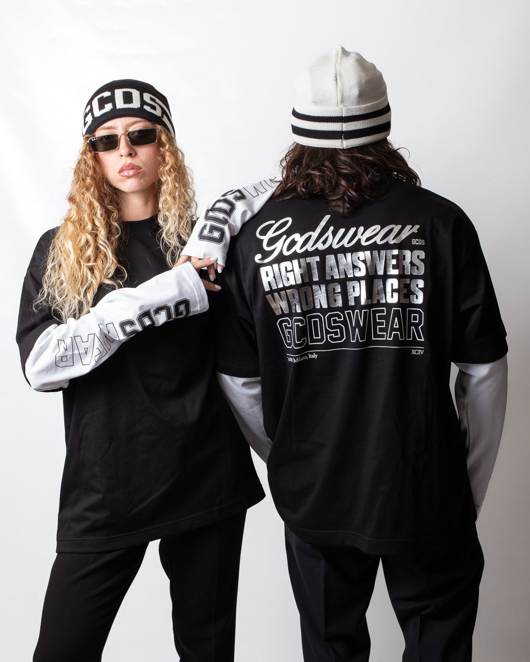 T-Shirt GCDS a manica lunga con stampa