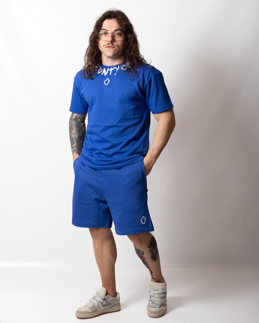 T-Shirt Marcelo Burlon con logo intorno al collo uomo