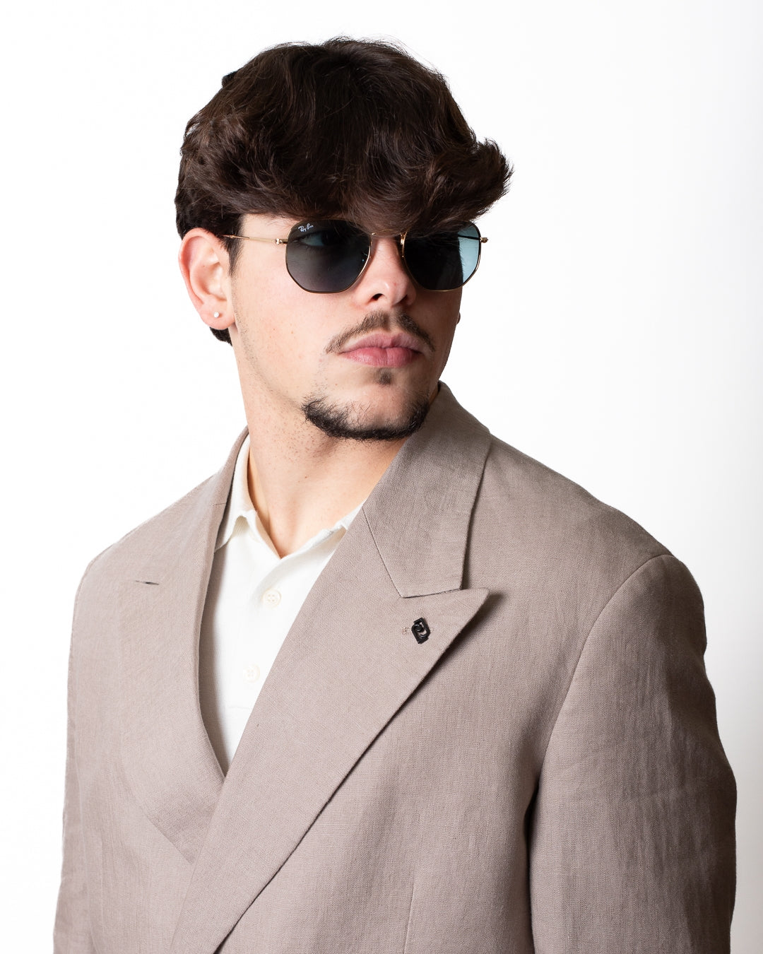 Giacca blazer Liu Jo doppiopetto in lino uomo