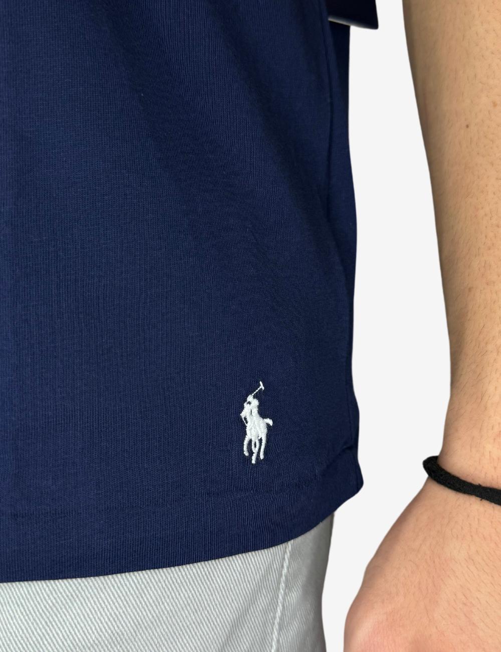 T-Shirt Polo Ralph Lauren con logo e ricamo uomo