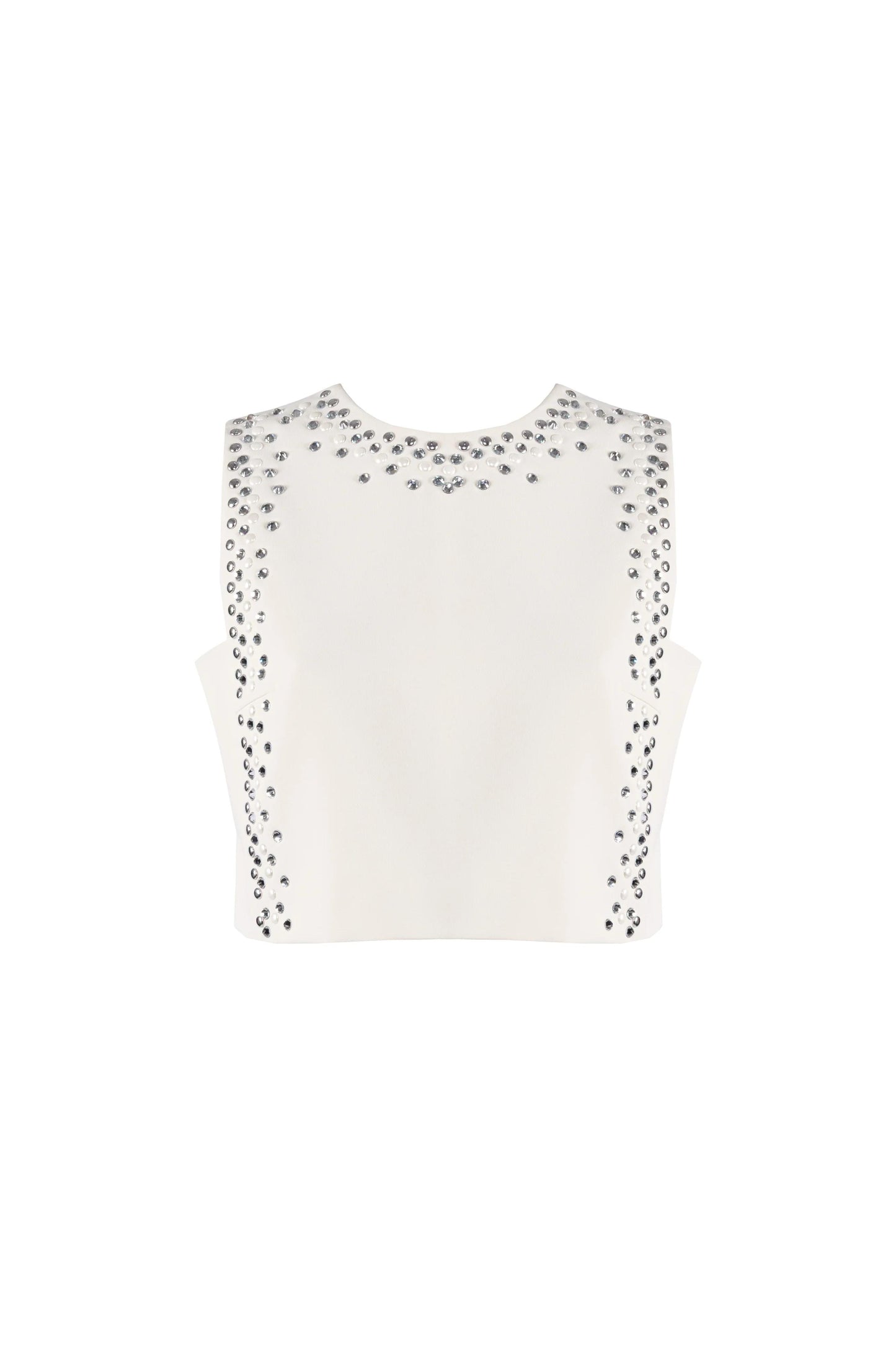 Top Nenette con borchie e strass donna