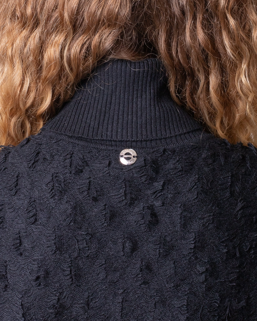 Maglia Twinset Actitude dolcevita con frange donna