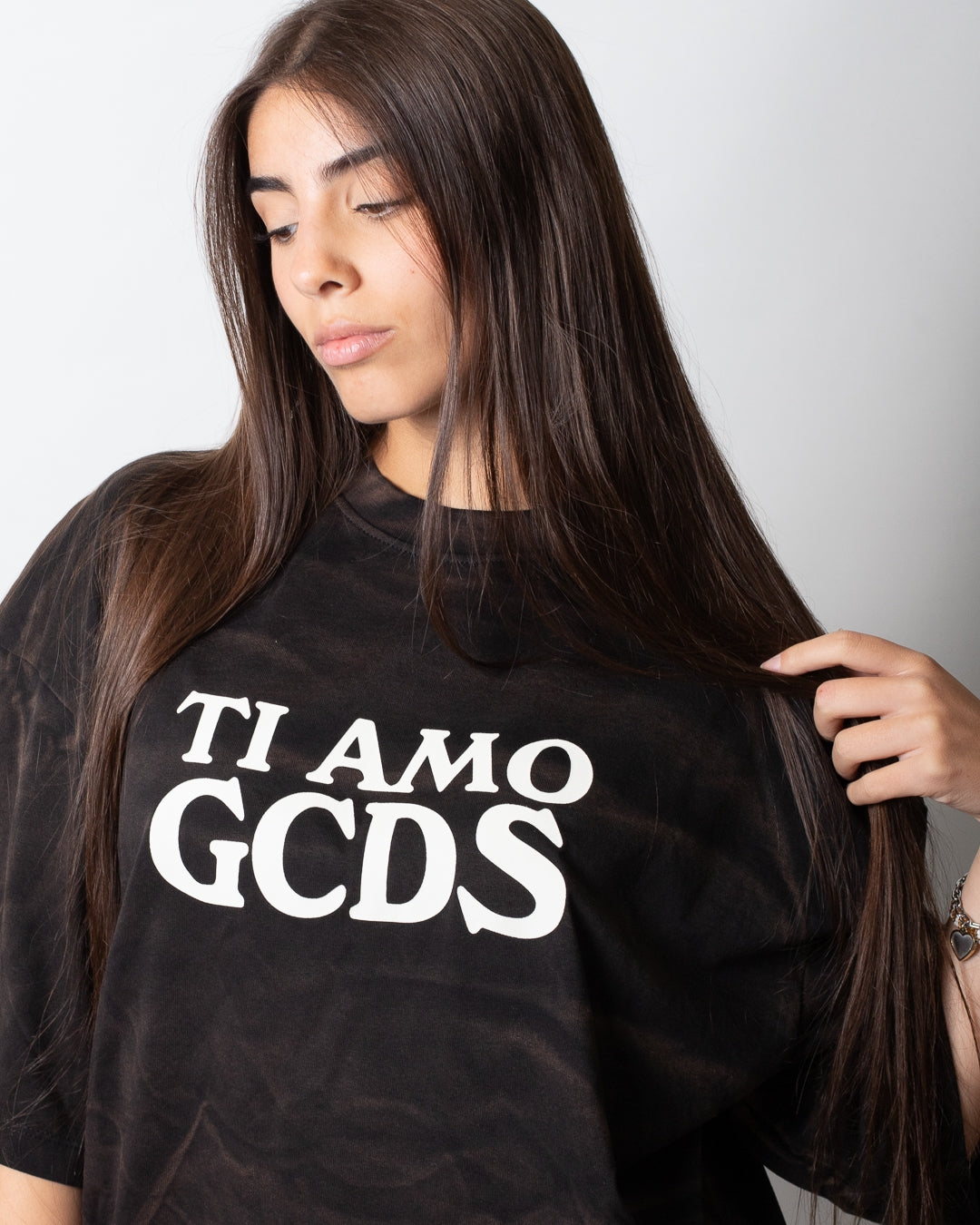 T-Shirt GCDS over fit "Rough Print"