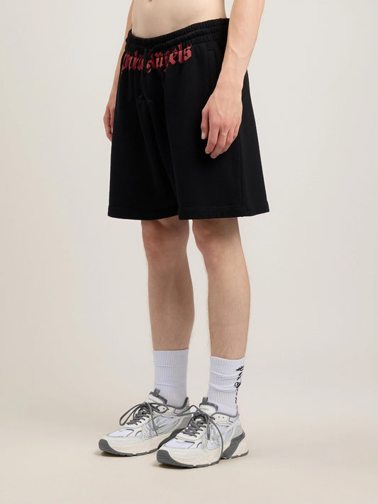 Bermuda Palm Angels in felpa "Waist Logo" uomo