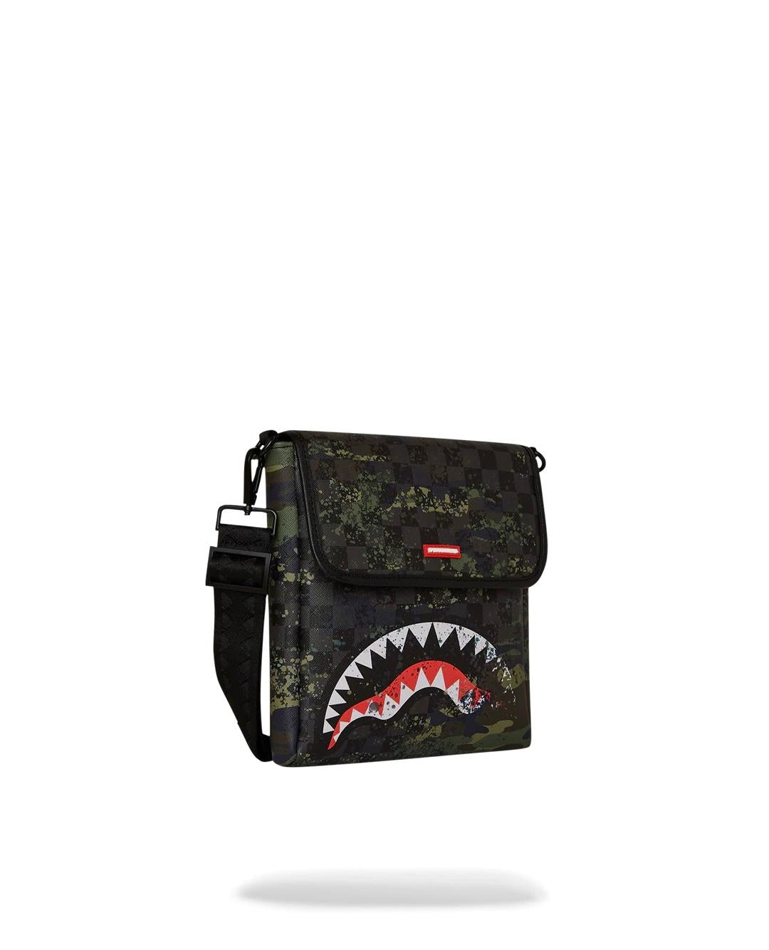 Tracolla Sprayground nero Camo splash messenger
