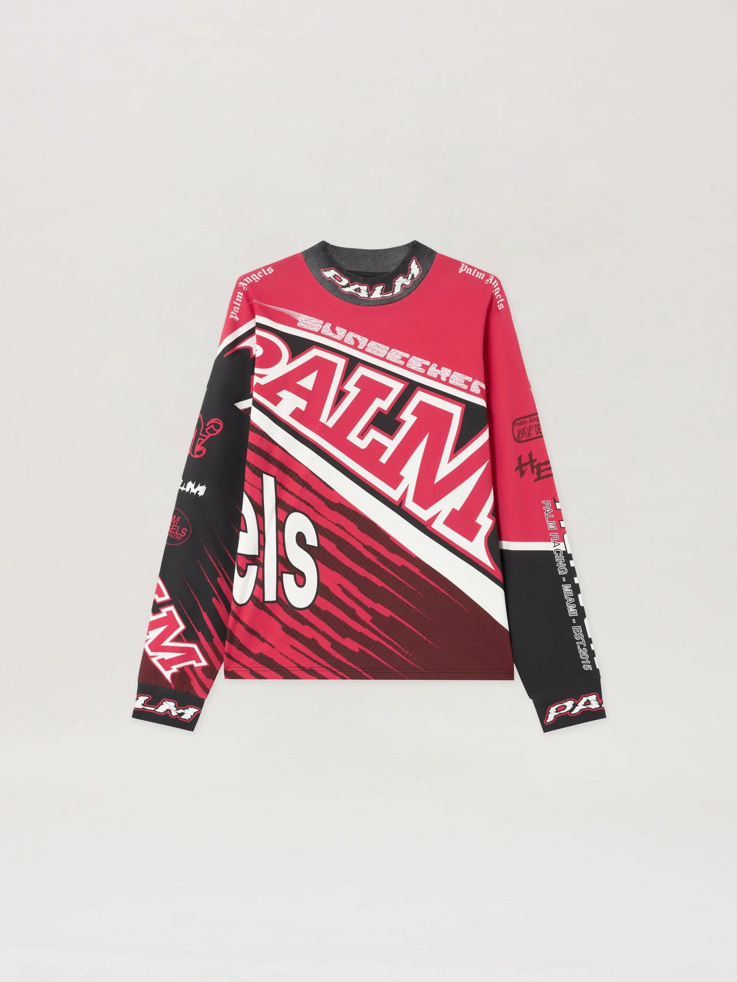 T-Shirt Palm Angels loose fit "Racing" uomo