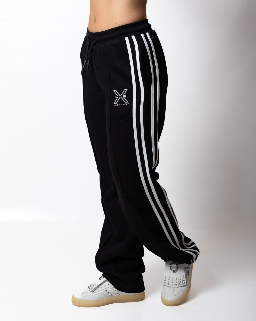Pantalone Richmond X in felpa con bande a contrasto donna