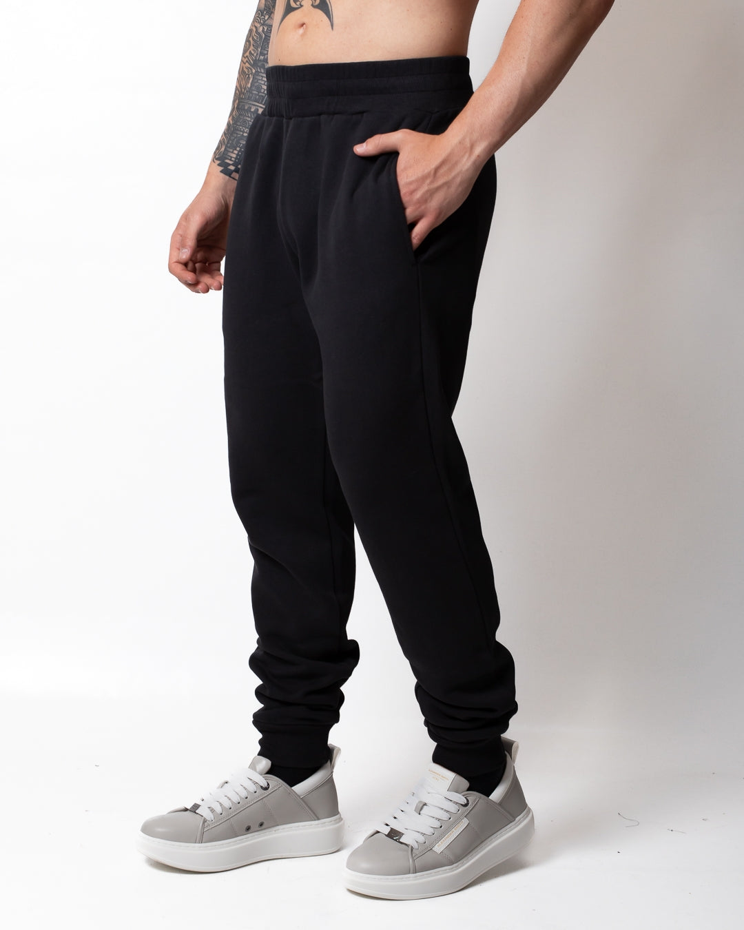 Pantalone Colmar in felpa con tasca in nylon uomo