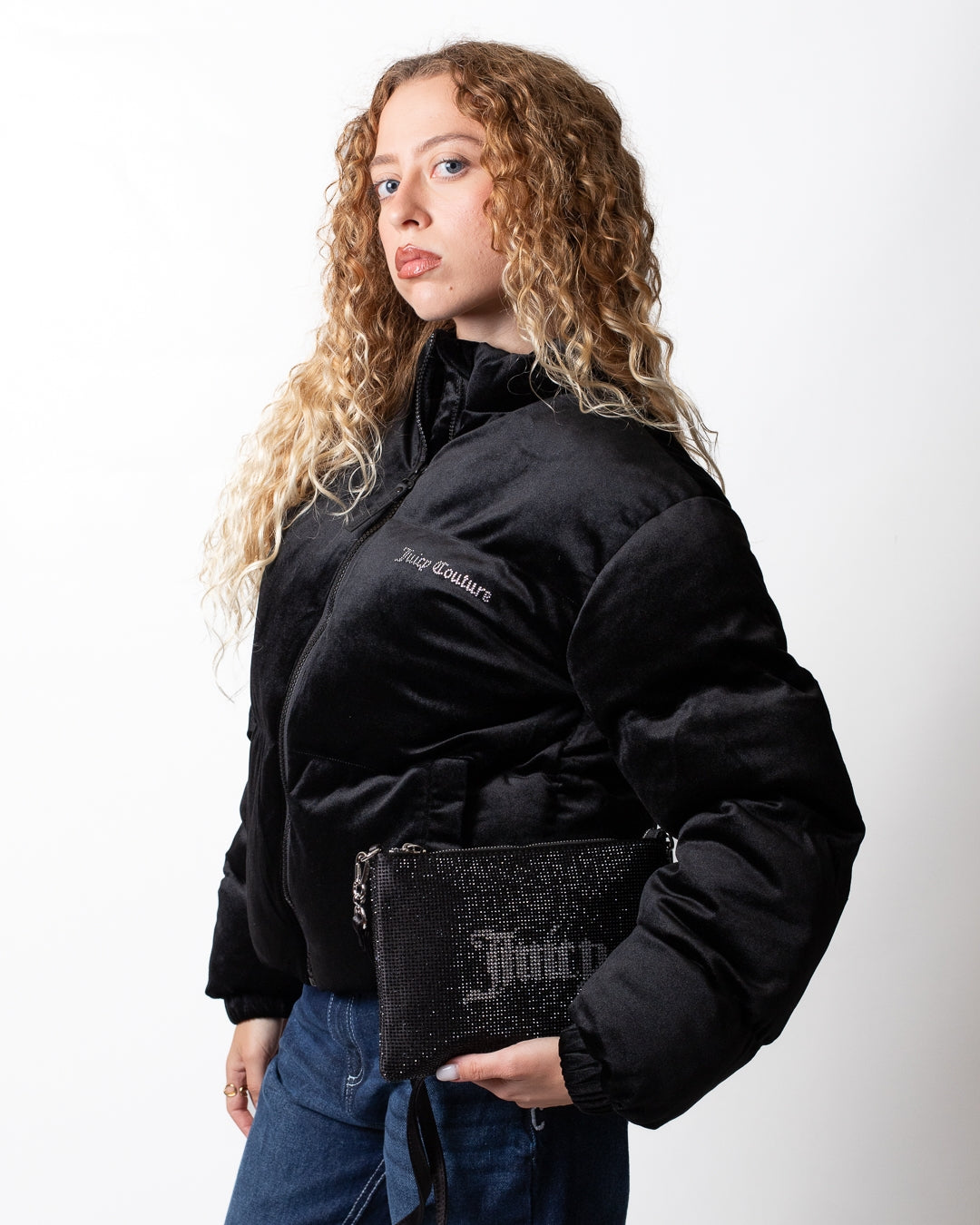 Giubbotto Juicy Couture "Puffer Velour" donna