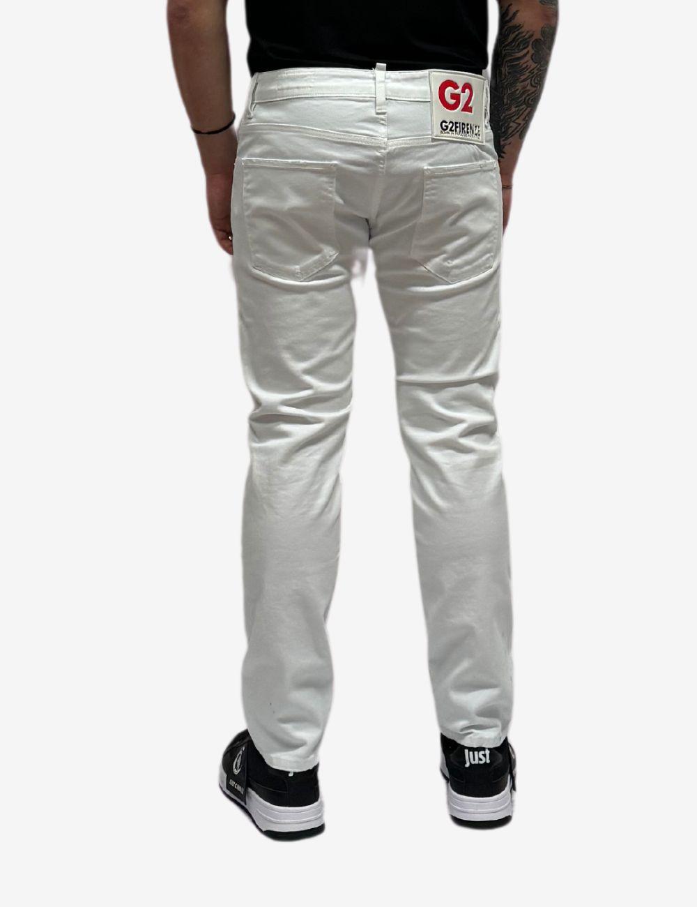 Jeans G2Firenze "White Bandana" uomo