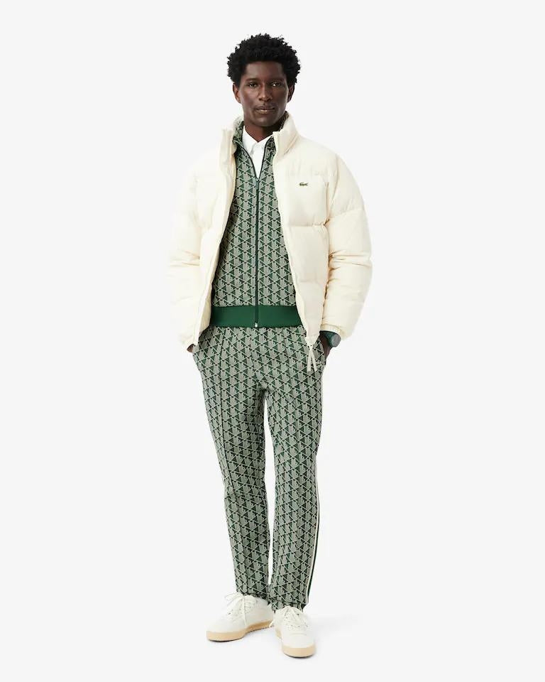 Pantalone Lacoste logato allover uomo