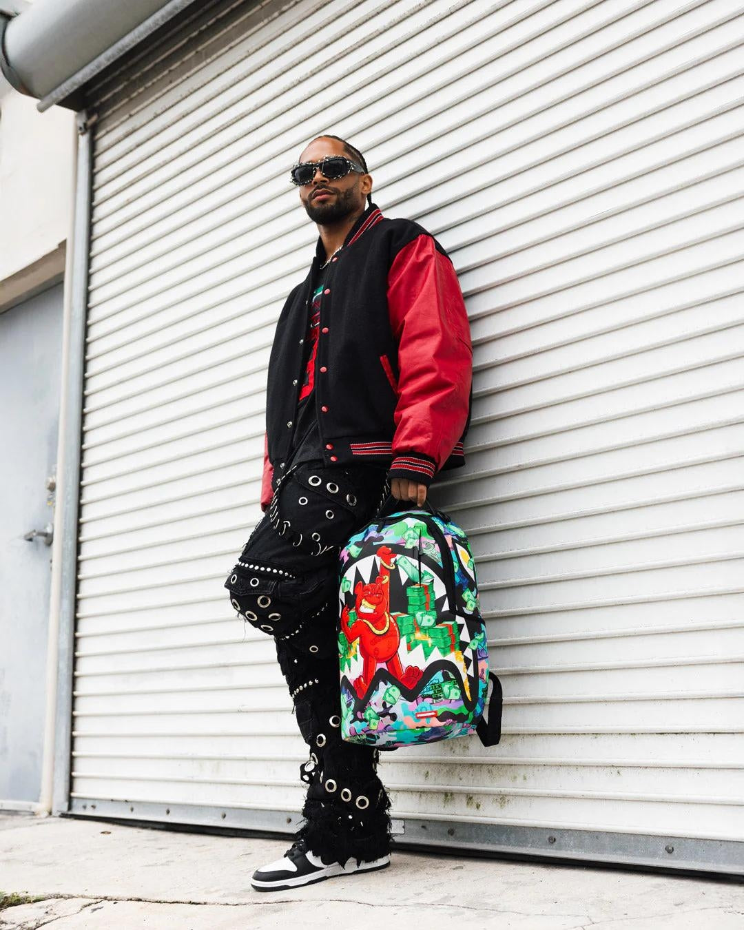 Zaino Sprayground verde Diablo Flexing on you dlxsv backpack