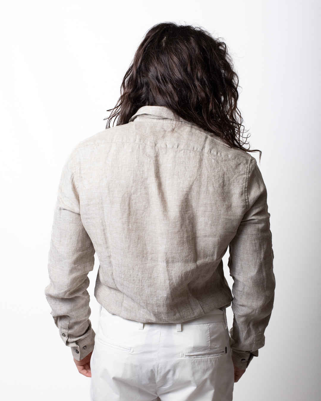 Camicia Calvin Klein slim in lino uomo