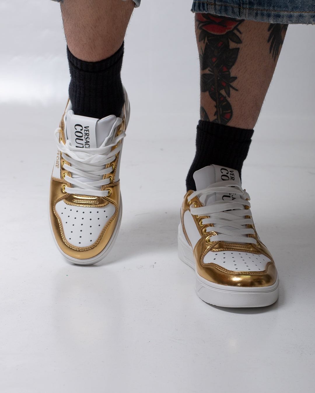 Sneakers Versace Jeans Couture con dettagli laminati donna