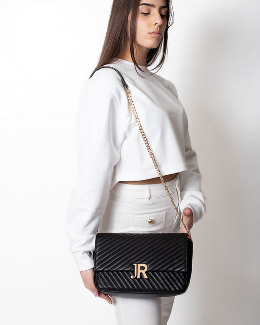 Borsa John Richmond trapuntata con tracolla in catena donna