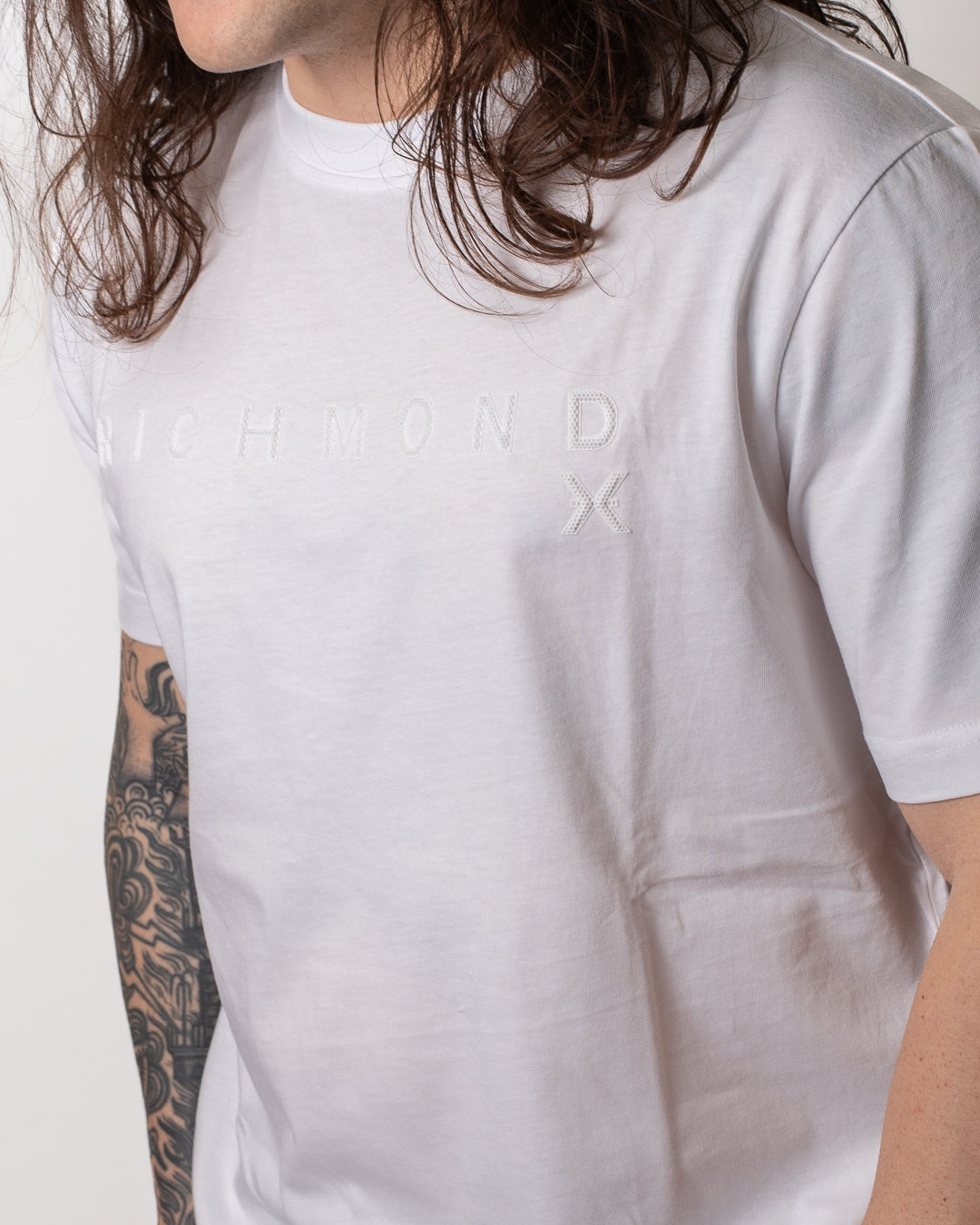 T-Shirt Richmond X con logo in rilievo uomo