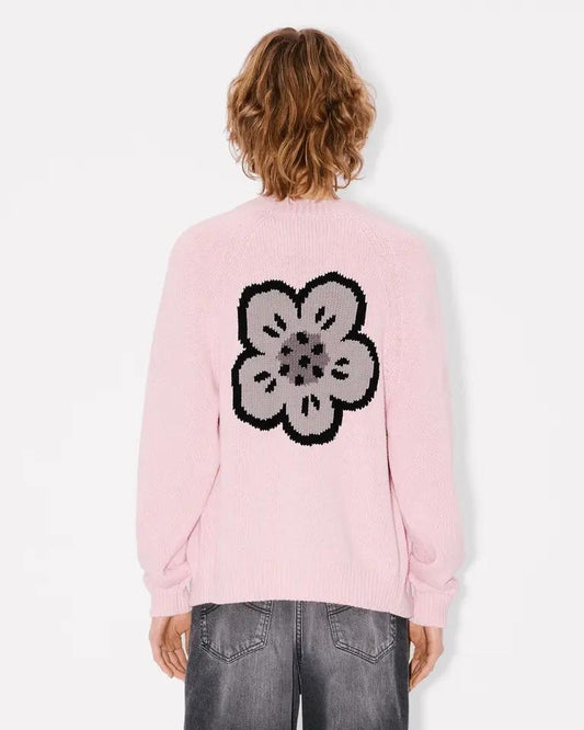 Cardigan Kenzo Paris "Boke Flower" in misto lana