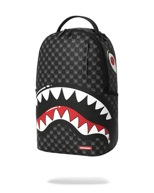 Zaino Sprayground nero SHARKS IN PARIS WTF BUBBLY BLACK CHECK BACKPACK