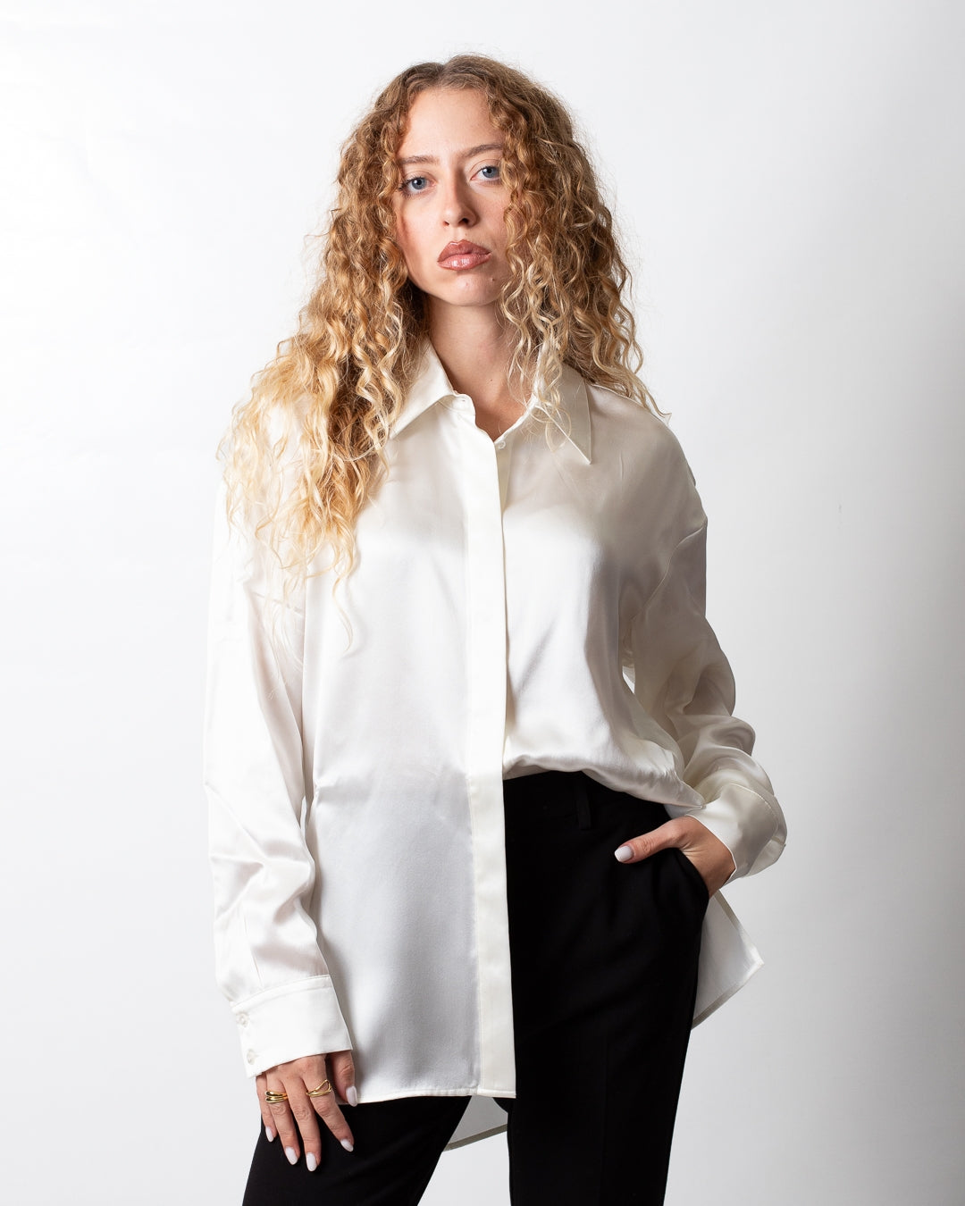 Camicia Nenette over in seta donna