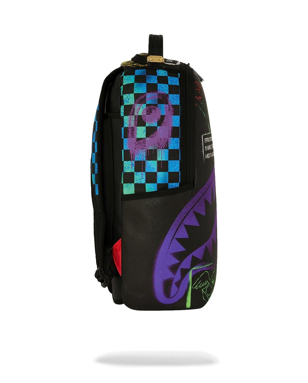 Zaino Sprayground nero Shark central stencils-black dlxsv backpack