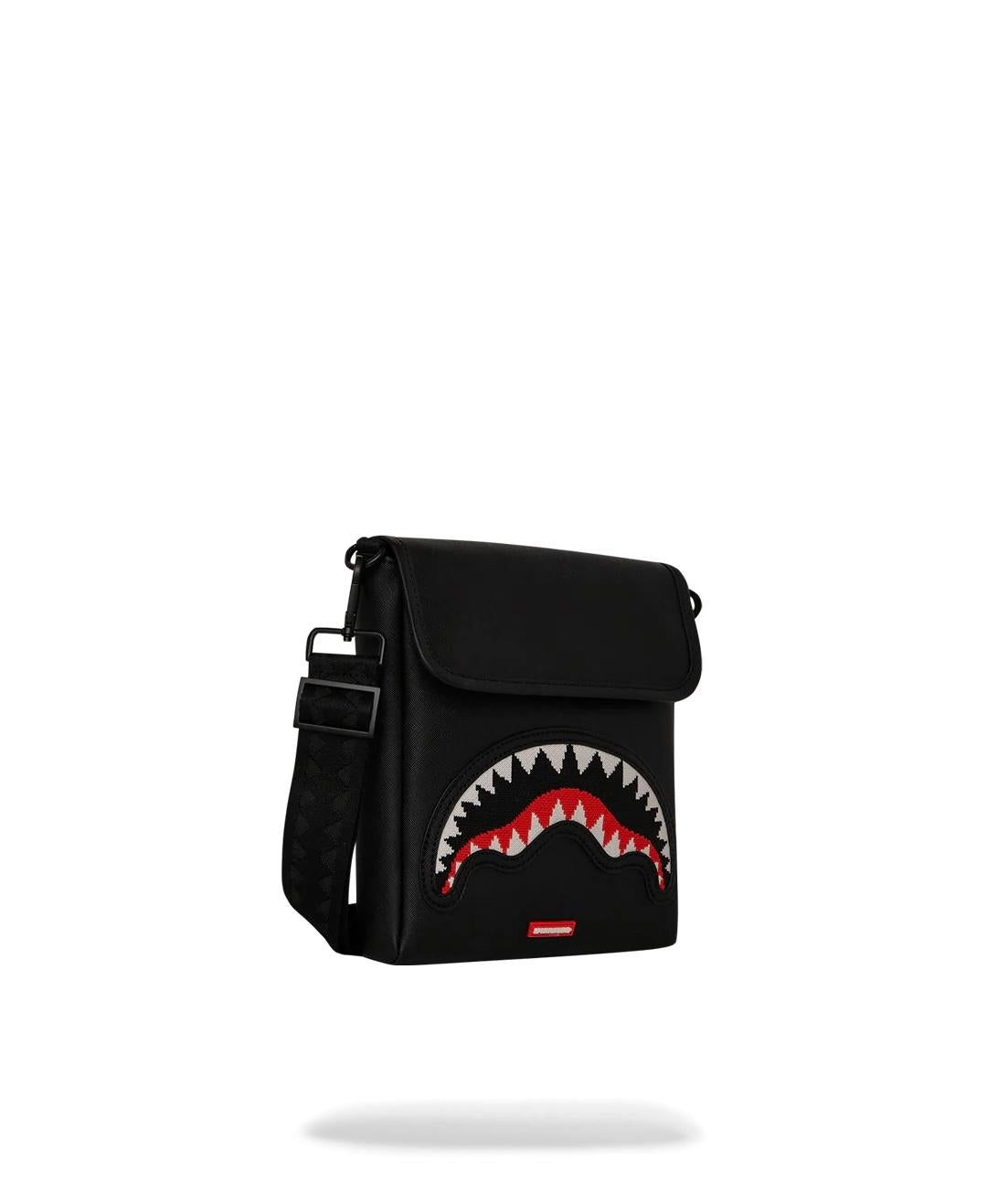 Tracolla Sprayground nero Fly knit mouth messanger sling
