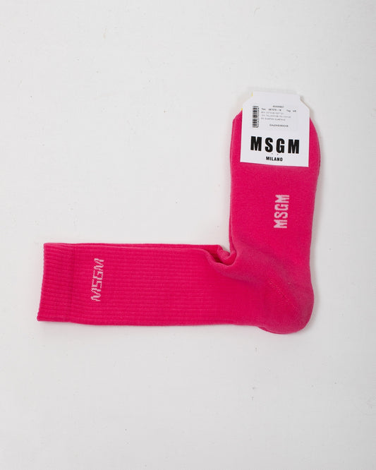 Calze MSGM in spugna "Logo Lettering"