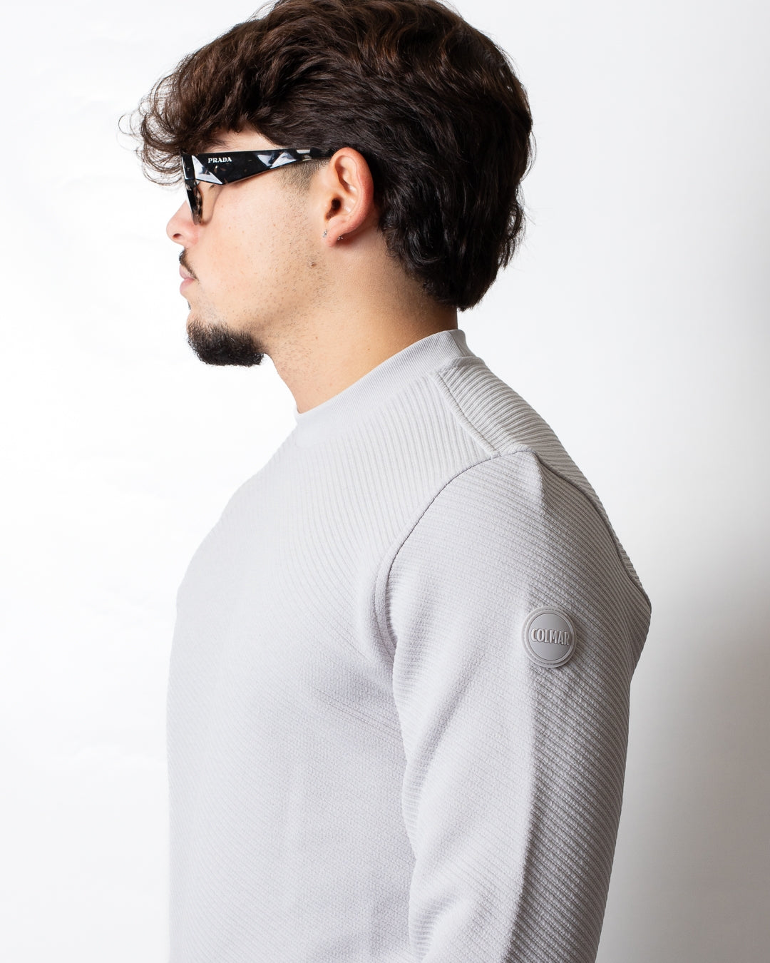 Felpa Colmar girocollo in costina uomo