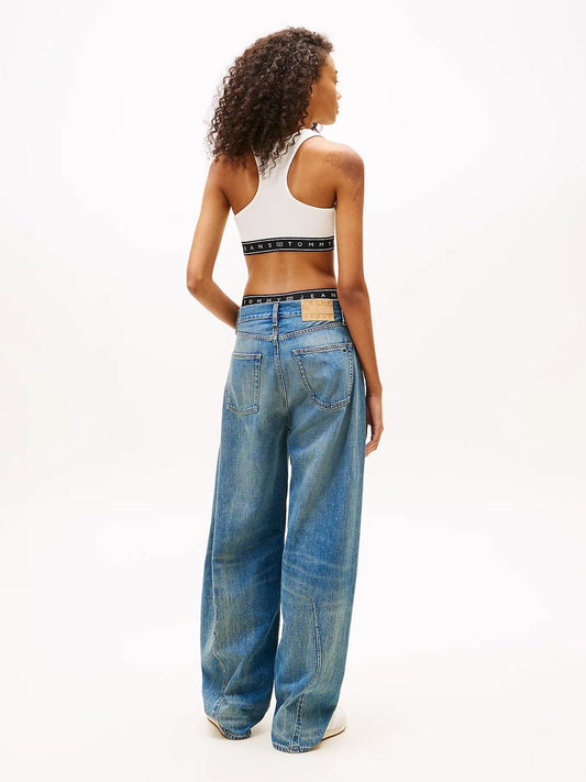 Top Tommy Jeans tape bra donna