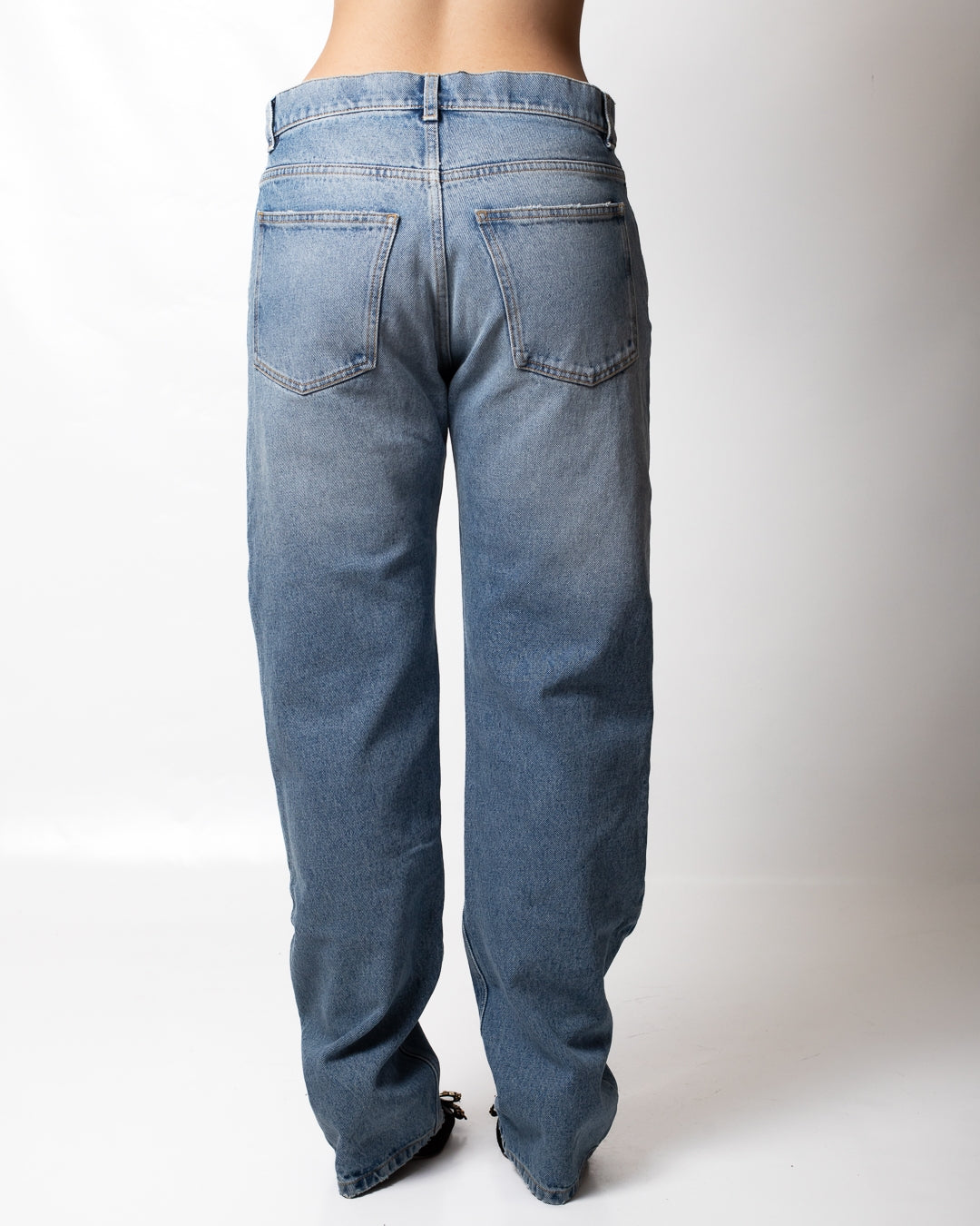Jeans Moschino straight con patch