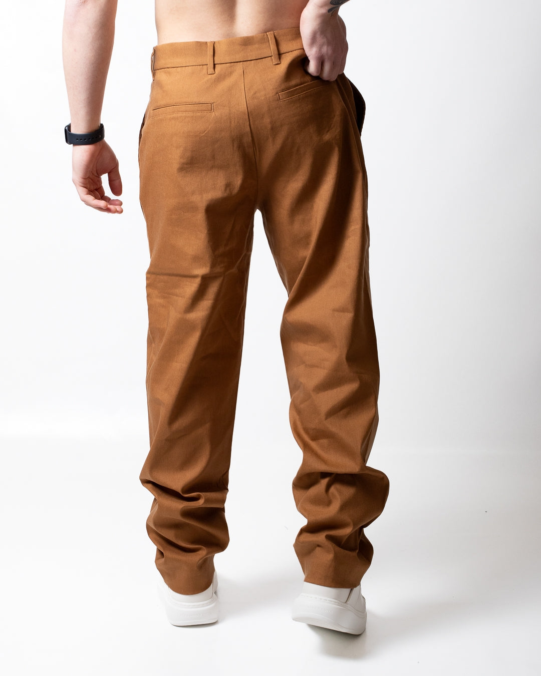 Pantalone Calvin Klein tapered in misto lino uomo