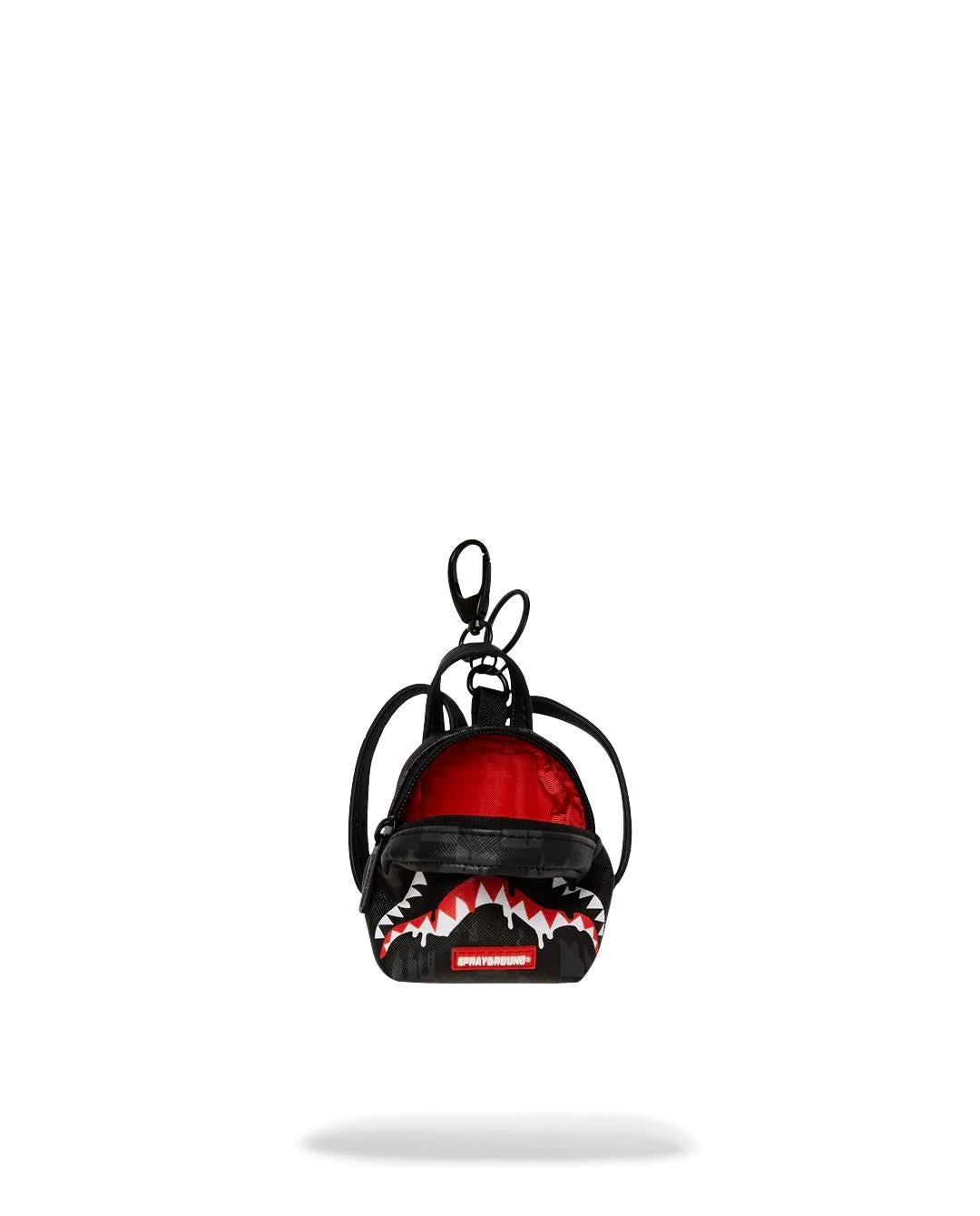 Portachiavi Sprayground nero Dripping sharks in paris backpack keychain